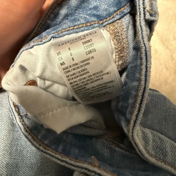 American Eagle Outfitters Blue Two-Tone Baggy Jeans - Picture 3 of 5